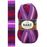 1 Adet Vega Stripe Premium Akrilik El Örgü İpi Yünü No: 82412