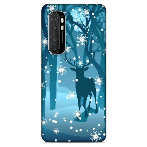Xiaomi Mi Note 10 Lite Kılıf Snowix (28) Arka Kapak Mavi Koyu