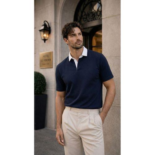 Arthur Regular Fit Nova Pike Kumaş Polo Yaka T-Shirt - Lacivert