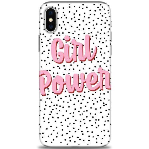 iPhone XS Kılıf HD Baskılı Kılıf - Girl Power + Tam Ekran Koruyucu