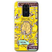 BeRa Aksesuar  Xiaomi Redmi Note 9 Kılıf Baskılı Kapak - Smart 2 +Tam Kaplayan Mat Seramik