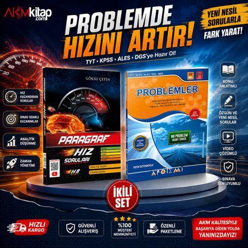 Apotemi Problemler ve Hız Renk Paragraf Soru Bankası Seti 2 Kitap