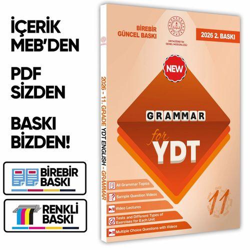 2026 YDT MEBİ İngilizce 11 Sınıf Grammar (Dilin Yapısı) Konu Anlatımı Kitabı BASKI ÜCRETİ