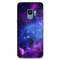 Samsung Galaxy S9 Uyumlu Kılıf Mor Delisi (6) Silikon Kılıf Yıldızlar