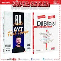 Özcan Aykın 2025 AYT 88 Günde Fizik Kampı ve AKM Dil Bilgisi Soru Bankası Seti 2 Kitap