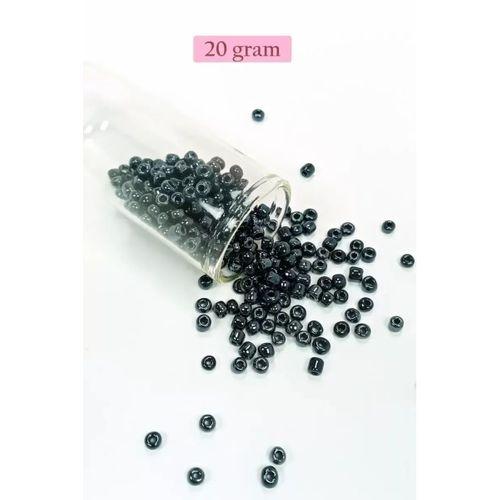 Dökme Cam Kum Boncuk Büyük Boy (6/0) 4 mm - 4 Renk - Toplam 80 Gram - BNC410