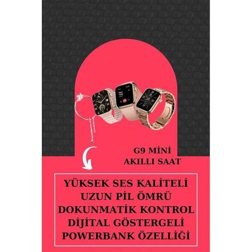 Aksesuar Hediyeli Akıllı Saat Ve Dijital Göstergeli Powerbankli Bluetooth Kulaklık