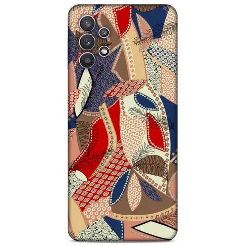 Lopard Samsung Galaxy A32 Uyumlu Kılıf Soyut Sanat (41) Baskılı Tank Kılıf