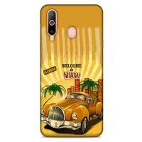 Retro (18) Desen Telefon Kılıfları Renkli Samsung Galaxy A60 Kılıf