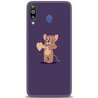 Samsung Galaxy M30 Kılıf HD Baskılı Kılıf - Aşık Jerry + Tam Ekran Koruyucu