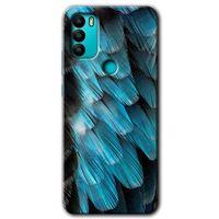 GM 21 Plus Kılıf HD Desen Baskılı Arka Kapak - 9D Tüyler + Kırılmaz Cam