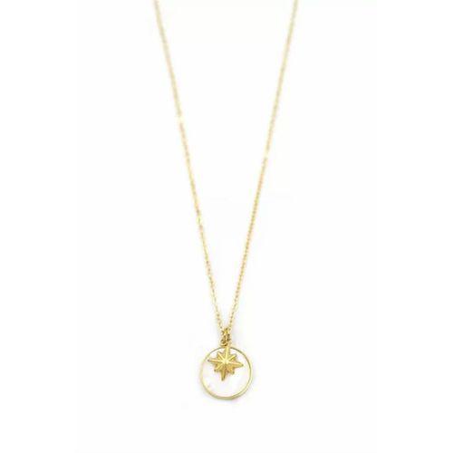 Sedef Kutup Yıldızı Kolye - Altın