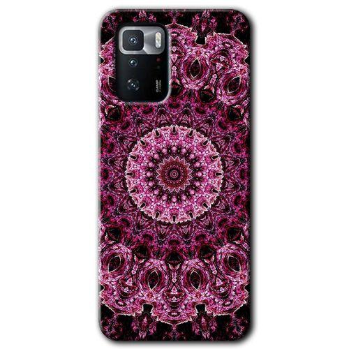 Poco x3 GT Kılıf HD Desen Baskılı Arka Kapak - Mandala Patterns Kaleidoscope + Kırılmaz Cam