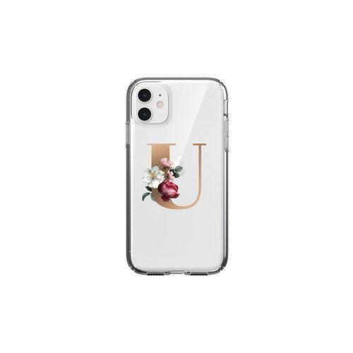 iPhone 11 U Harfi Desenli Şeffaf Telefon Kılıfı