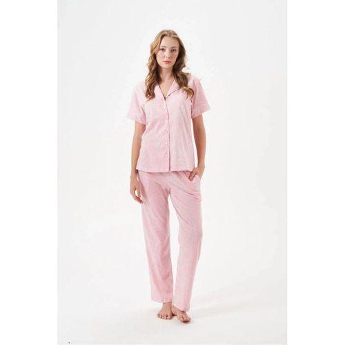 Kadın Pijama Takımı - Düğmeli