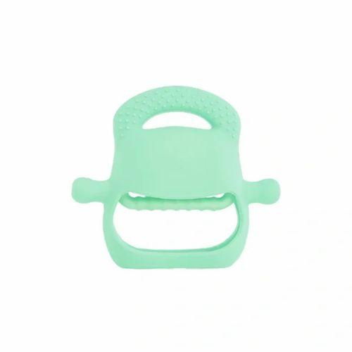 Açık Yeşil Bebek Silikon Diş Kaşıyıcı