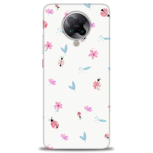 Xiaomi Redmi K30 Pro Kılıf HD Baskılı Kılıf - Uğur Böcekleri + Tam Ekran Koruyucu