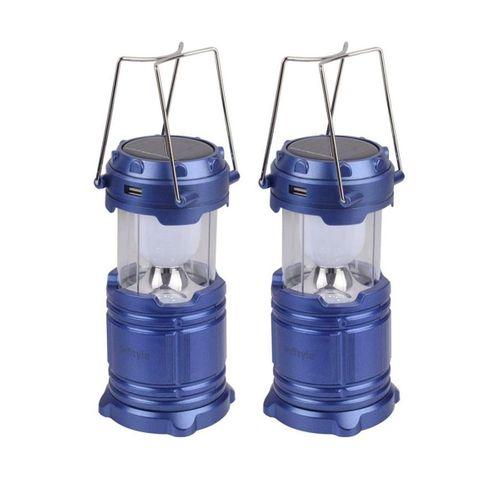 Kamp Lambası Solar Şarjlı Kızaklı Kamp Feneri Led Lamba Işıldak