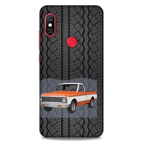 Lopard Xiaomi Redmi Note 6 Pro Uyumlu Kılıf PickUpX (11) Tam Koruma Turuncu Beyaz