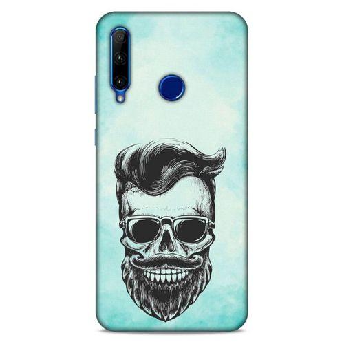 Lopard Huawei Y6P Uyumlu Kılıf Tattoo's (25) Antişok Kapak Mustache