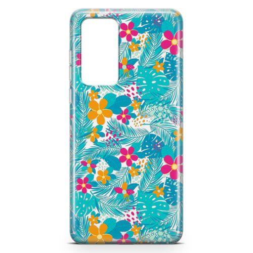 Huawei P40 Kılıf Hawai Palmiye Arka Kapak Koruma Desenli Full Koruyucu