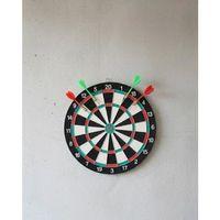 17 İnç Profesyonel Dart Tahtası Dayanıklı Yapı Ve 4 Metal Dart Oku