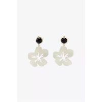 Çiçek Küpe - Krem