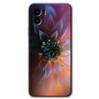 MRCİLETİSİM Vivo Y15s Kılıf HD Desen Baskılı Arka Kapak + Temperli Cam - Çiçek Motif