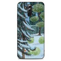 Huawei Mate 20 Lite Kılıf Snowix (43) Thin Fit Kılıf Beyaz Yeşil