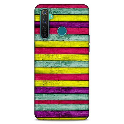 Lopard Oppo Realme 5 Pro Uyumlu Kılıf Wood'X (30) Silicone Case Desenli