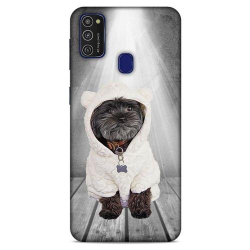 Samsung Galaxy M21 Kılıf Köpek Kıyafetleri (41) Tank Kılıf Affenpinscher Sweat