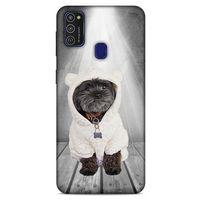 Samsung Galaxy M21 Kılıf Köpek Kıyafetleri (41) Tank Kılıf Affenpinscher Sweat