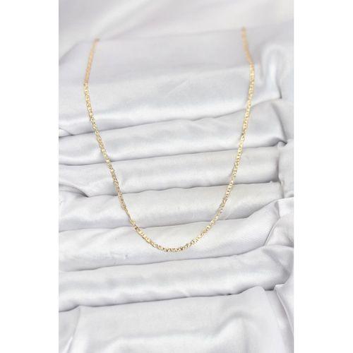 CM 14K Gold Renk Pirinç Lazer Model 60 cm Kadın Kolye