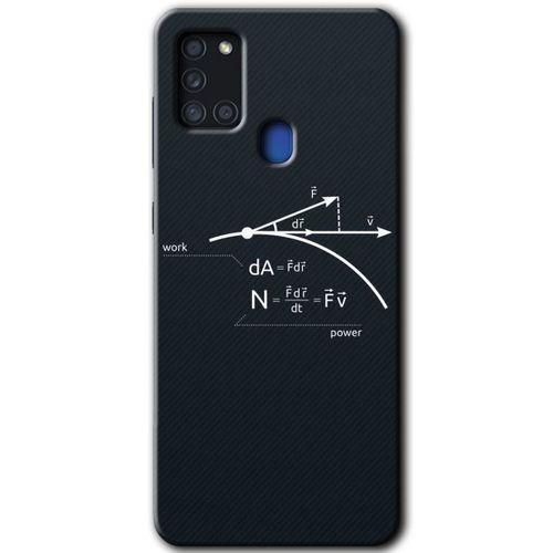 Samsung Galaxy A21s Kılıf Baskılı Kapak - Work Formül +Tam Ekran Koruyucu