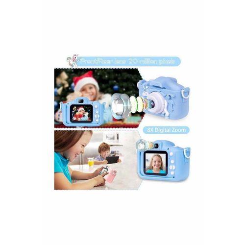 Çocuk Dijital Fotoğraf Makinası 20 Mp Video Kaydedici 2.0 İnç Çift Kameralı
