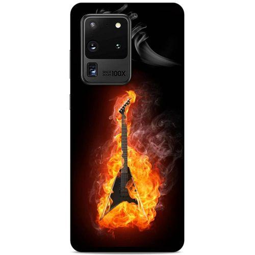Lopard Samsung Galaxy S20 Ultra Uyumlu Kılıf FireX (12) Koruyucu Silikon Elektro Gitar