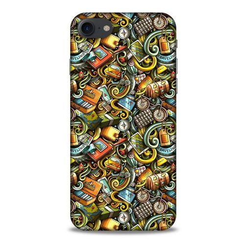 Graffitix (50) Desenli Silikon Kapak Apple Iphone 8 Kılıf