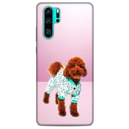 Huawei P30 Pro Kılıf Köpek Kıyafetleri (33) Hybrid Kılıf Poodle Pijama