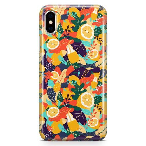 Apple iPhone XS Kılıf C Vitamini Arka Kapak Koruma Desenli Full Koruyucu