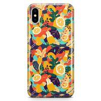 Apple iPhone XS Kılıf C Vitamini Arka Kapak Koruma Desenli Full Koruyucu