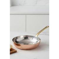 Turna Bakır Şahika Tava 3 No 18 Cm Sadece Taban El Dövme Kırmızı Turna7566-1