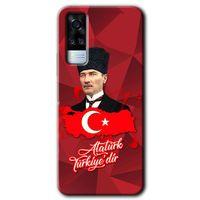 Vivo Y31 2021 HD Baskılı Kılıf + 9D Tam Ekran Koruyucu - Atatürkiye