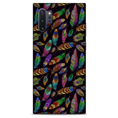 Samsung Galaxy Note 10 Plus Kılıf Desenli Özel Seri Tüyler (15) Antişok Kılıf