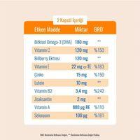 Rcfarma Macutein 60 Kapsül Lutein Zeaxanthin Dha  8699868780012