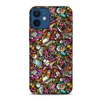 Graffitix (10) Desenli Silikon Kapak Apple iPhone 12 Mini Kılıf