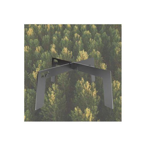 Kamp Ayısı® Bushcraft OX+™: Large Katlanır Ateş Üzeri Metal Kamp Izgarası - Su Geçirmez Taşıma Çantalı