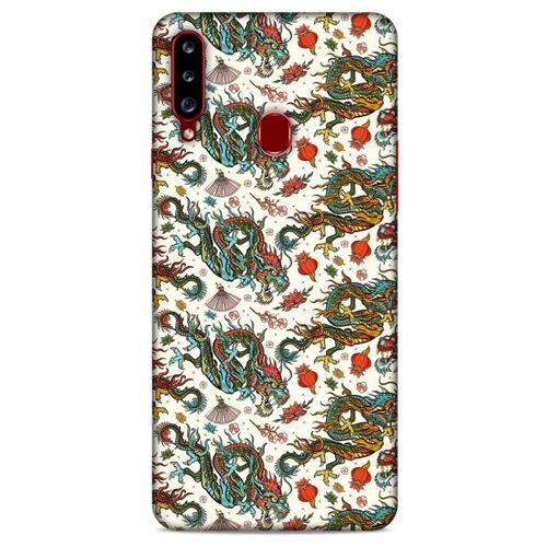 Samsung Galaxy A20s Kılıf Dragons (20) Koruyucu Kılıf Ejderha Japon