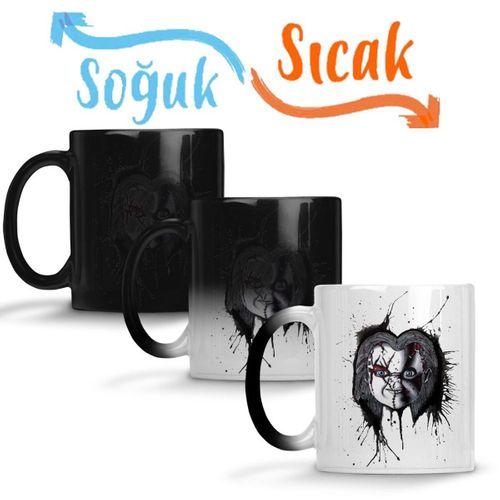 Chucky Horror Sihirli Kupa Bardak Porselen
