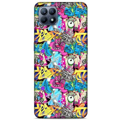 Graffitix (7) Desenli Silikon Kapak Huawei P40 Lite Kılıf