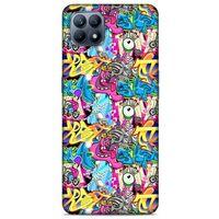 Graffitix (7) Desenli Silikon Kapak Huawei P40 Lite Kılıf